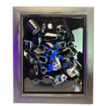 Smashed Perfume Bottle Art Handmade Home Deco DS